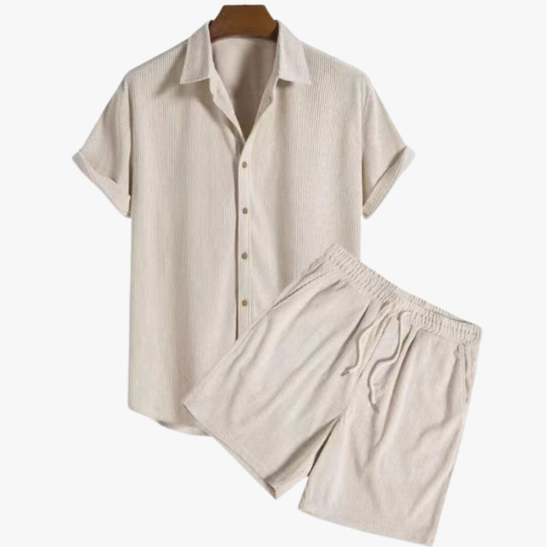 Hombre - Conjunto de verano de lujo - Tejido cómodo y elegante - Ideal para climas cálidos