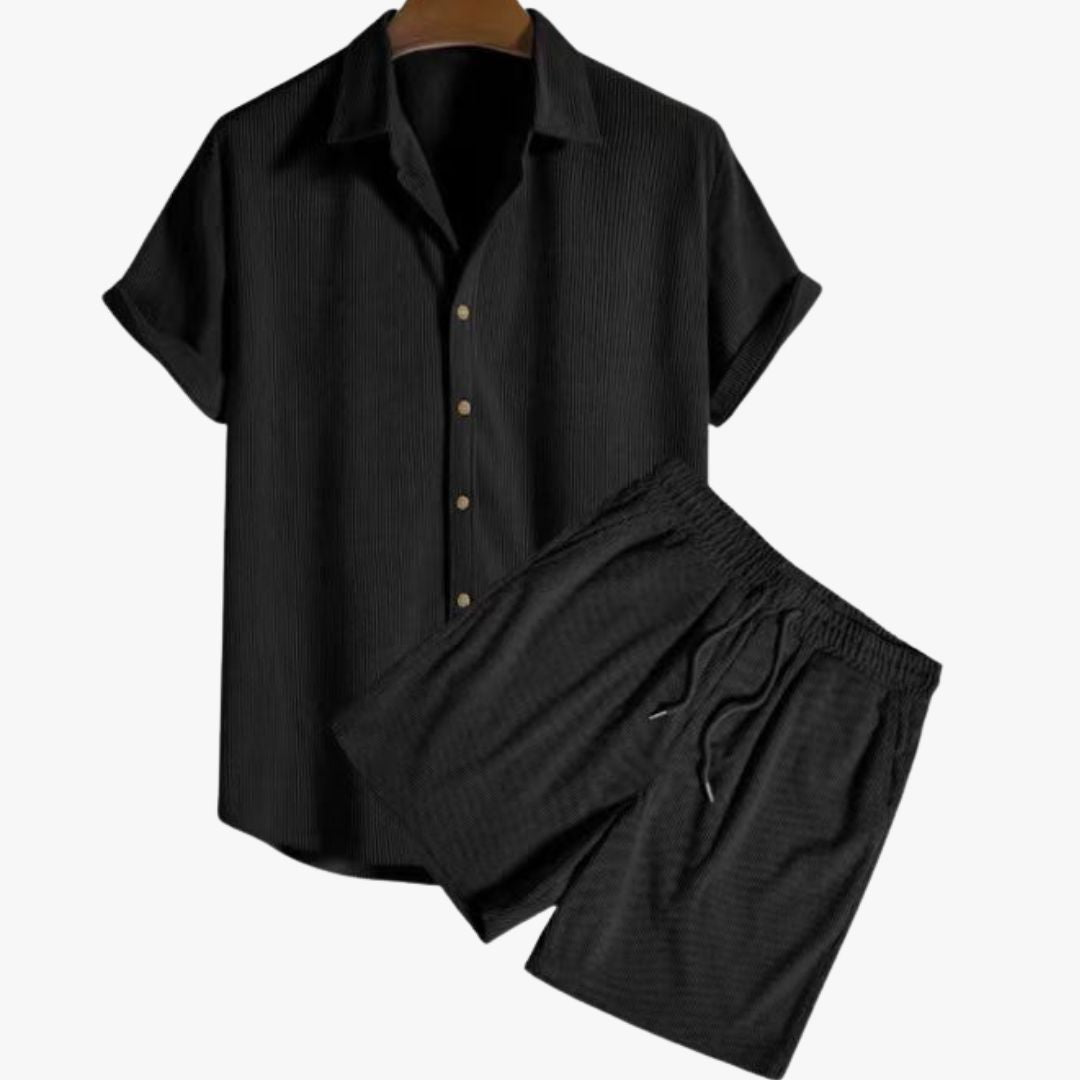 Hombre - Conjunto de verano de lujo - Tejido cómodo y elegante - Ideal para climas cálidos