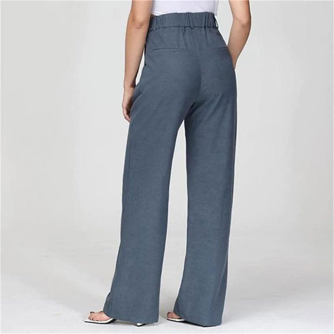 Mujer - Pantalones de Cintura Alta - Diseño Elegante y Cómodo - Esencial Moderno para un Estilo Chic