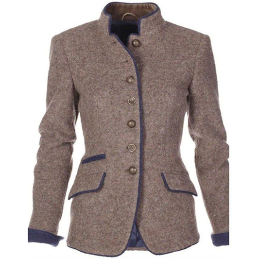 Cardigan Largo Elegante de Manga Larga en Color Liso - Moda Casual - Ideal para Otoño e Invierno